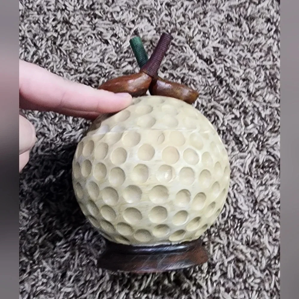 Golf Ball Shaped Decor Clips Holder Paper Weight Stationary - Picture 5 of 6